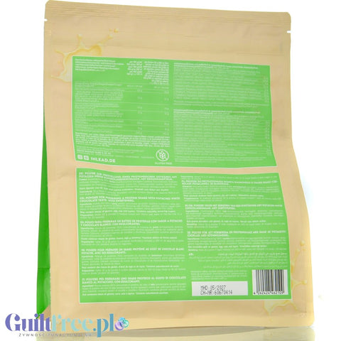 Inlead Whey Protein Pistachio White Choc 1kg - WPC WPI protein supplement, Pistachio & White Chocolate flavor