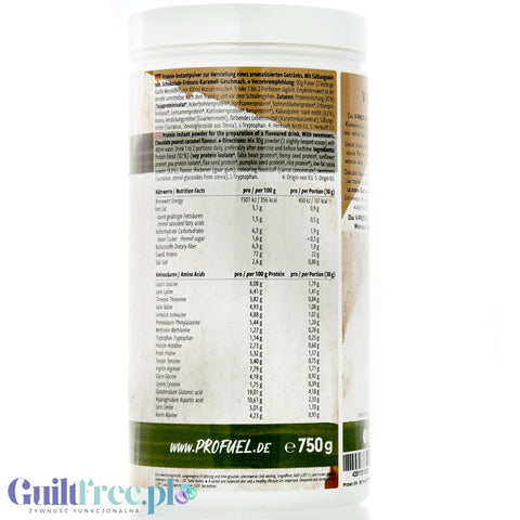 Pro Fuel V-Protein 8K Choco Peanut Caramel 750g - wegańska odżywka białkowa o smaku czekoladowo-orzechowo-karmelowym