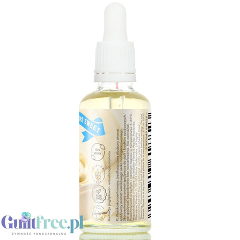 Funky Flavors Sweet Vanilla Cup - słodkie kropelki smakowe bez cukru i kalorii, aromat Serka Waniliowego