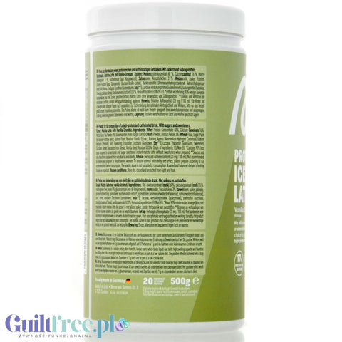 More Nutrition Protein Iced Matcha Latte Vanilla Crumble 500g - proteinowa zielona herbata matcha bez cukru 17g białka