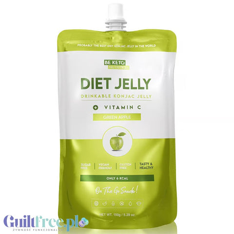 BeKeto Diet Konjac Jelly, Green Apple 4kcal - dietary sugar-free drinking jelly