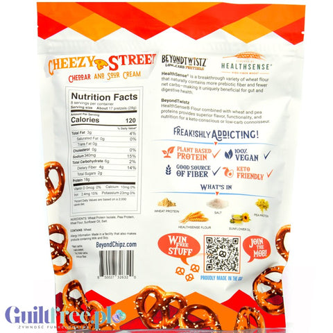 BeyondTwistz Pretzels Cheezy Street - keto cheese pretzels with resistant starch