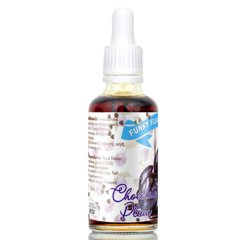Funky Flavors Sweet Chocolate Plum - sweetened, liquid, sugar & fat free food flavoring