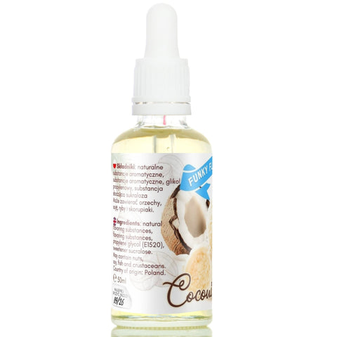 Funky Flavors Sweet Coconissimo - słodzony aromat bez cukru, tłuszczu i kcal, Kokos, Biała Czekolada & Migdał