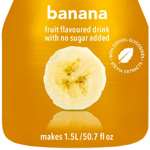 Bolero Instant Fruit Flavored Drink with sweeteners, Banana
