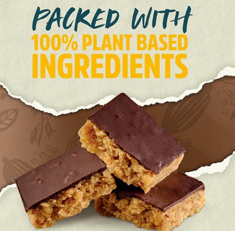 Trek Protein Flapjack Cocoa Oat - gluten-free vegan dark chocolate bar 9g protein