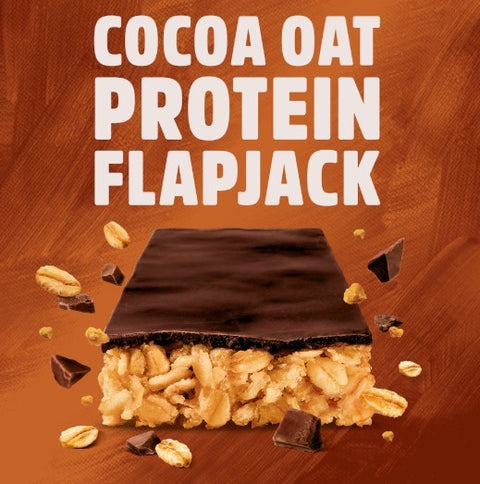 Trek Protein Flapjack Cocoa Oat - bezglutenowy wegański baton z ciemną czekoladą 9g białka