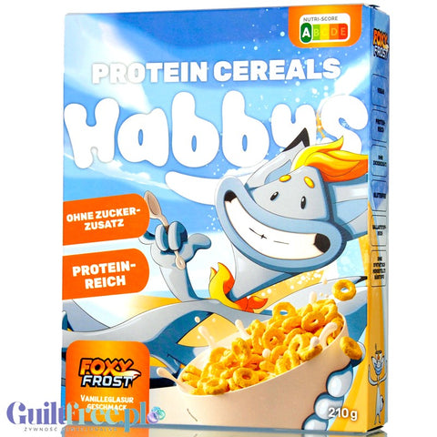 Habbys Crunch Keto Cereal Foxy Frost 36% protein, no added sugar, gluten free