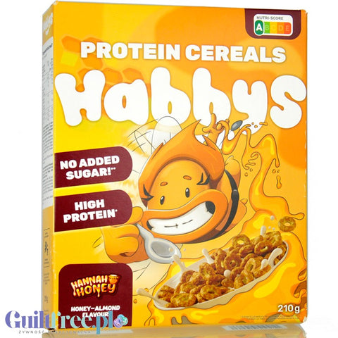 Habbys Crunch Keto Cereal Hannah Honey 36% protein, no added sugar, gluten free