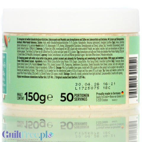 More Nutrition Chunky Flavor White Almond Coconut 150g - vegan flavor powder, flavor White Chocolate, Almond & Coconut