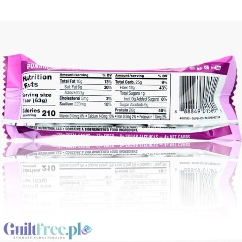 Quest Overload Sundae Funday BOX 12 szt - baton proteinowy bez cukru, 20g białka & 210kcal