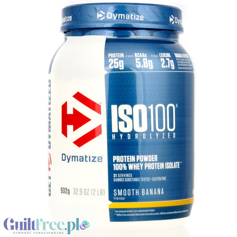 Dymatize ISO100 Hydrolyzed Whey Protein Smooth Banana
