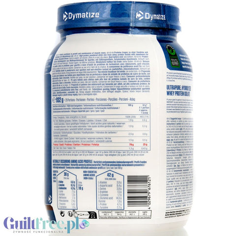 Dymatize ISO100 Hydrolyzed Whey Protein Fudge Brownie - sugar free protein supplement 25g protein, WPI & Hydrolysate