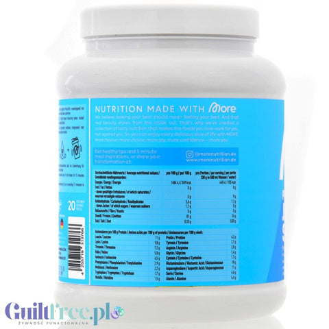 More Nutrition More Clear Pear Juice 600g - clear milk protein isolate, light protein nutrition with stevia, pear flavor
