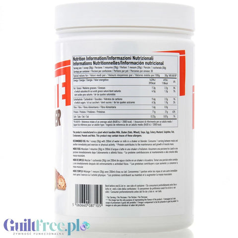 Per4m Egg White Protein White Chocolate Hazelnut - egg white albumin protein supplement