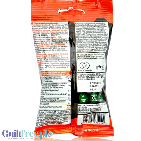 MixIt Crunchy Cheese Cheddar & Chilli 20g - mieszanka chrupiących serów bez węglowodanów