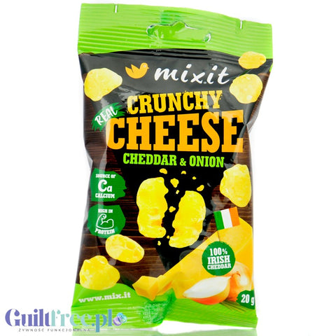 MixIt Crunchy Cheese Cheddar & Onion 20g - mieszanka chrupiących serów bez węglowodanów