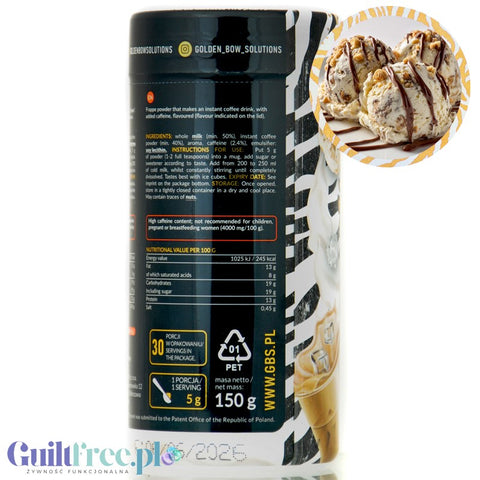 GBS Angel's Touch Frappe Zebo - Biscuit Ice Cream with Milk Chocolate