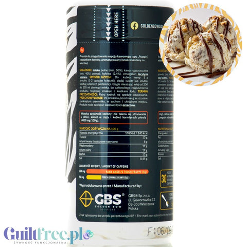 GBS Angel's Touch Frappe Zebo - Biscuit Ice Cream with Milk Chocolate