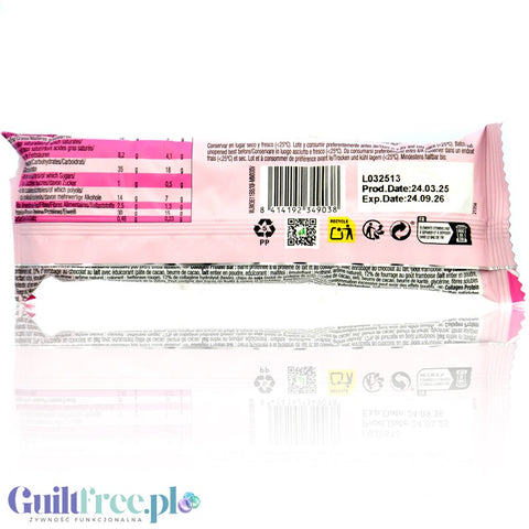 Weider Betty's Collagen Protein Bar Choco Raspberry - baton proteinowy z kolagenem, Malina & Czekolada