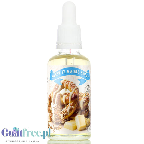 Funky Flavors Sweet White Choc Pretzel - słodzony skoncentrowany aromat słonych precelków z białą czekoladą