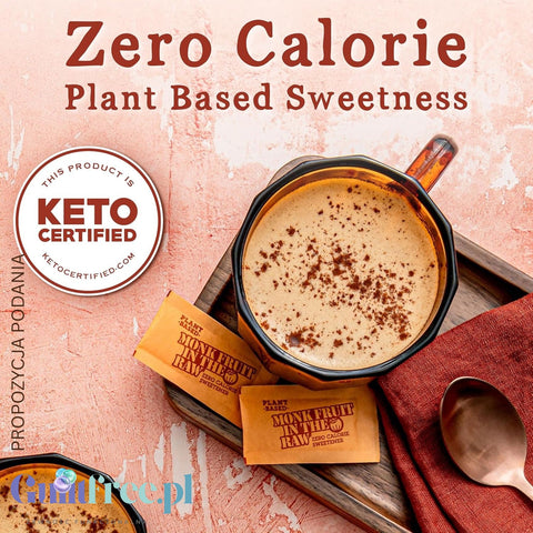 Monk Fruit in the Raw 40 saszetek - naturalny keto słodzik zero kcal, substytut cukru 1:1