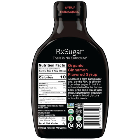copy of RxSugar Allulose 473ml, Vanilla - sweetener, allulose in liquid syrup, vanilla flavor