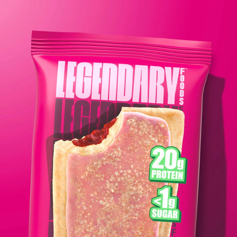 Legendary Foods Tasty Pastry Cherry Crumble - stuffed sugar-free hot cakes like Pop Tarts