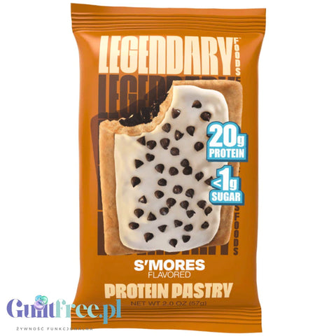 Legendary Foods Tasty Pastry S'mores - stuffed hot pastry without sugar, like Pop Tarts