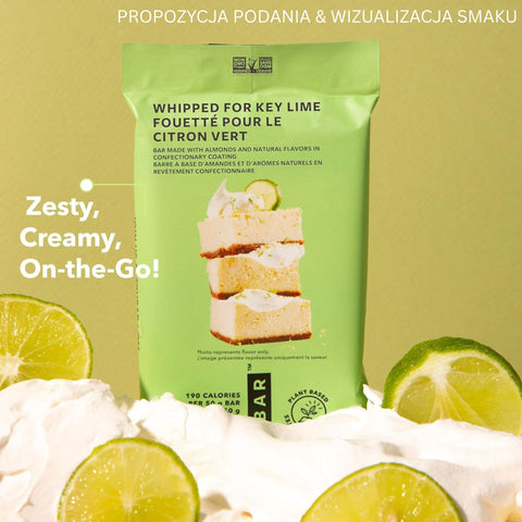 TRUBAR Whipped for Key Lime - wegański baton proteinowy bez soi, glutenu i słodzików