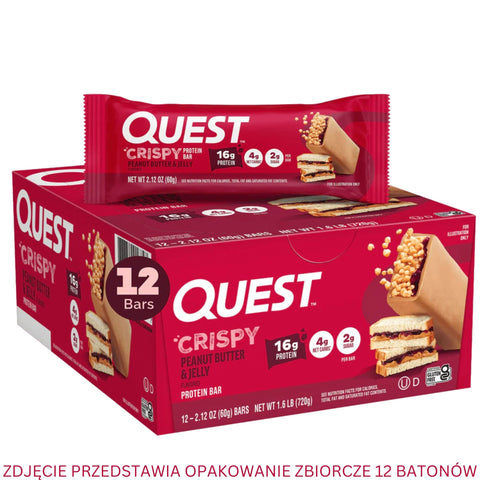 Quest Hero Crispy Protein Bar Peanut Butter & Jelly