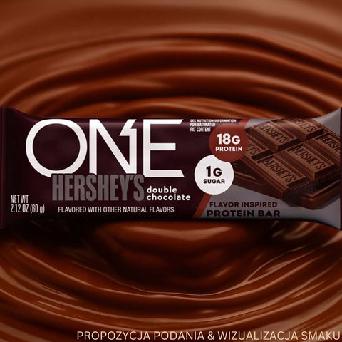 ONE Bar Hershey's Double Chocolate - baton proteinowy 18g białka z czekoladą Hersheys