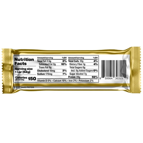 David Protein Bar Peanut Butter Chocolate Chunk 62g
