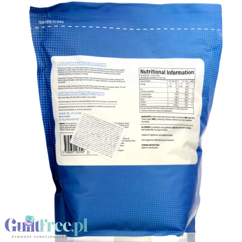 TBJP Performance Protein Whey & Isolate Chocolate Pistachio 1kg - WPC & WPI protein supplement, Chocolate & Pistachio flavor.