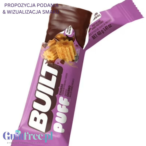 Built Bar Protein Puffs - Churro 17g protein & 140kcal
