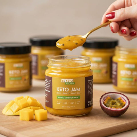Be Keto Jam Mango & Passion Fruit - Keto Jam™ Mango with Passion Fruit 87kcal with erythrol and xylitol