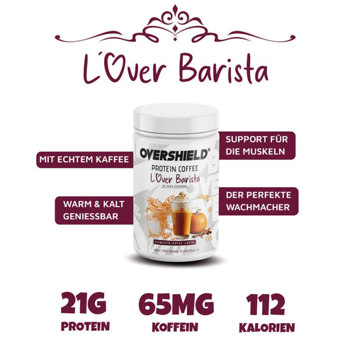 Overshield® Protein Coffee L'Over Barista Pumpkin Spice Latte - kawa proteinowa 21g białka