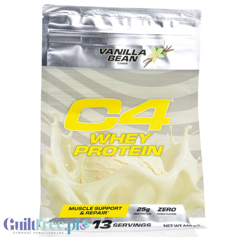 C4 Whey Protein Vanilla Bean - vanilla protein supplement