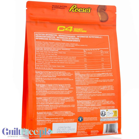 C4 Whey Protein Reese's® Peanut Butter & Chocolate 481g - the only original eese's protein supplement