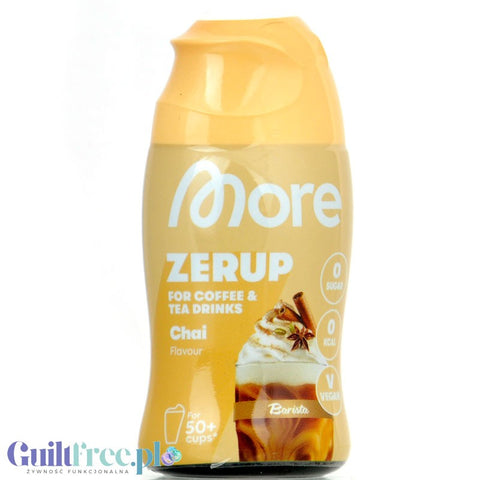 More Nutrition Zerup Chai - skoncentrowany syrop do kawy i herbaty bez cukru i kalorii