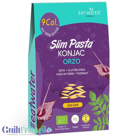 Slim Pasta Noodles Eat Water Makaron Konjac Orzo - wegański keto makaron bez glutenu 9kcal, kształt orzo