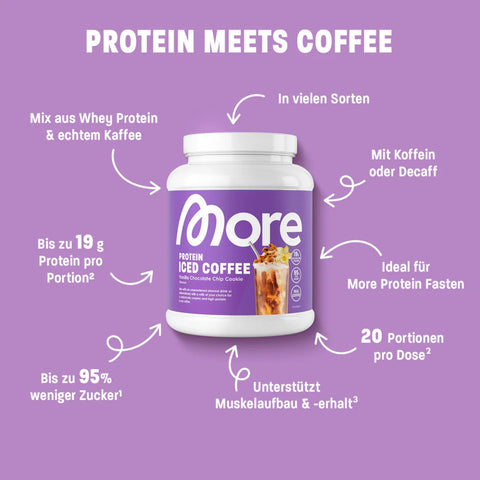 More Nutrition Protein Iced Coffee, Pink Velvet Cookie 0.5kg - iced protein coffee