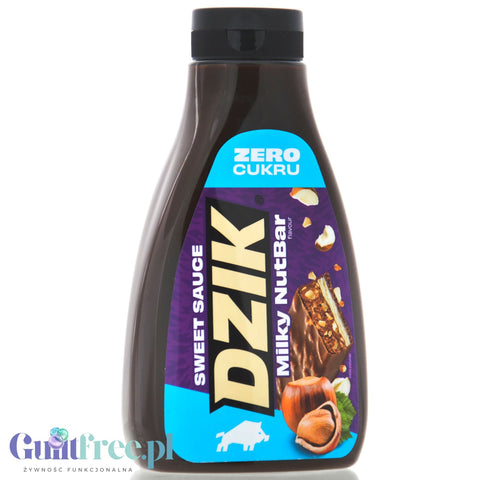 Dzik Sweet Sauce Milky NutBar Zero Cukru - Sos o smaku mlecznego batona bez cukru
