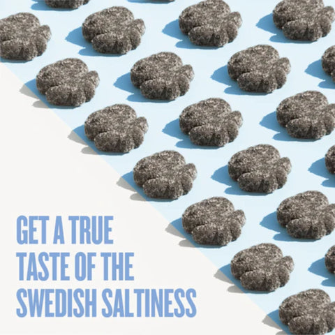 Pandy Candy Salty Squids - błonnikowe żelki bez cukru 45% mniej kalorii, słona Lukrecja