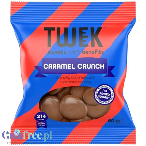TWEEK Caramel Crunch - chocolate almond and caramel crunch with no added sugar