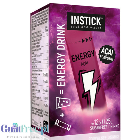 InStick Energy Acai - instant energy drink without sugar and calories