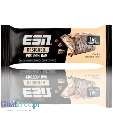 ESN Designer Bar Cookie Dough - baton proteinowy z kawałkami bezglutenowych ciasteczek 14g białka & 181kcal