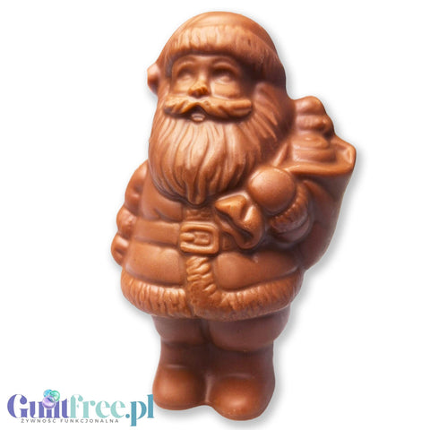 No Sugar Milk Chocolate Santa 9cm sugar free sweetened with stevia and erythrol