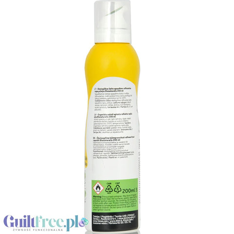 Bio Naturalis Organic Refined Rapeseed Oil - refined cold-pressed rapeseed oil in a spray bottle