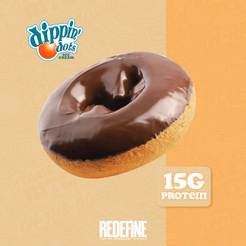 Redefine Protein Donut Dippin' Dots Chocolate Chip Cookie Dough - proteinowy donut 15g białka & 220kcal